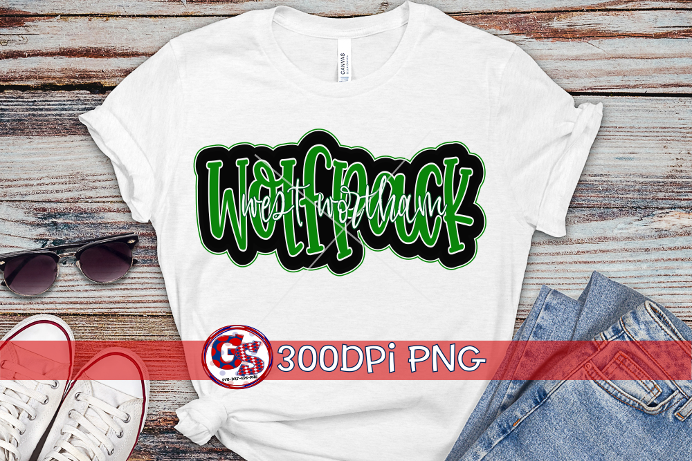 West Wortham Wolfpack PNG Bundle for Sublimation