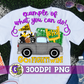 Football Truck Black Gold PNG for Sublimation